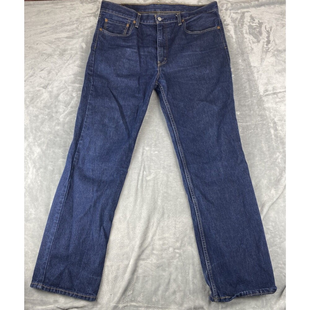 Levi's 516 Jeans Men's 38x32 Blue Denim Straight Leg Regular Fit